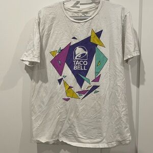 Oversized white tee
